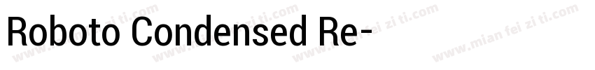 Roboto Condensed Re字体转换
